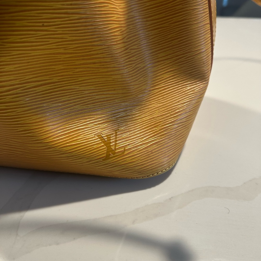 Louis Vuitton Women's Epi  Petit  Noe Yellow Handbag